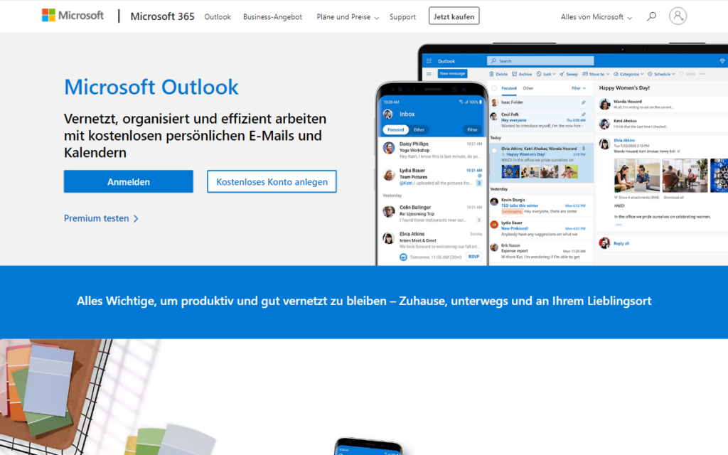 Microsoft Outlook Produkte