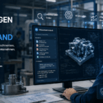KI-Beratung für den Mittelstand: Ingenieur nutzt KI-Wissensassistent für CAD-Daten, technische Dokumentation und Prozessoptimierung im Maschinenbau.